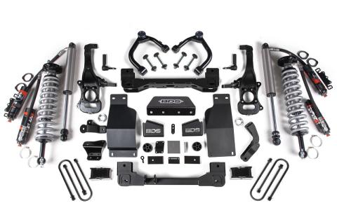 25-Up Silverado/Sierra 1500 4WD 4 Inch Suspension Lift Kit 3.0 Diesel / 2.7 Gas 3 Inch Rear Block -Fox 2.5 PES C/O Front Fox 2.5 PES Rear BDS Suspension