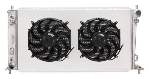 97-03 Ford Truck F150 Aluminum Performance Radiator and Dual 12 Inch Fan Kit Cold Case Radiators