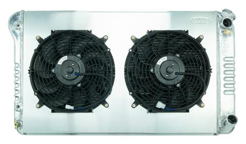 67-76 Chevy GMC Pickup Truck LS Swap Aluminum Radiator AT and 12 Inch Fan Kit Cold Case Radiators