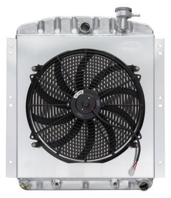 48-54 GMC Truck Aluminum Radiator 16 inch Fan Kit Cold Case Radiator