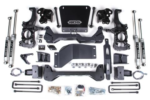 5 Inch Lift Kit Silverado/Sierra 2500HD/3500HD 20-24 4WD 5 Inch Block Without Overload FOX 2.0 Performance