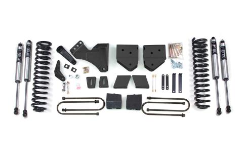 6 Inch Lift Kit Ford F250/F350 Super Duty 05-07 4WD Diesel 5 Inch Block With Overload Fox 2.0 Performance