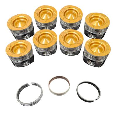6.7L Powerstroke Choate Pistons w/rings 20 over 11-16 Coated, Flycut Set Choate Performance