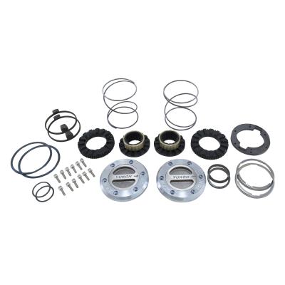 Hardcore Locking Hub Set For 1994-1999 Dodge Dana 60 With Spin Free Kit D60 35 Spline Hardcore Locking Hub Set Dodge '94-99 W/ Spin Free Yukon Gear