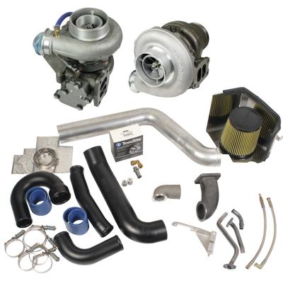 Super B Twin Turbo Kit w/FMW Billet Wheel on Secondary Dodge 1998.5-2002 24-Valve BD Diesel