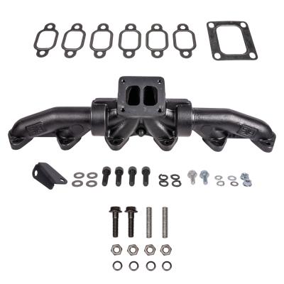 ATS Pulse Flow Exhaust Manifold Kit Fits 1994-Early 1998 12V 5.9L Cummins 3-Pc T4 With Gaskets Turbo Hardware