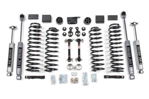 3 Inch Lift Kit Jeep Wrangler JK 12-18 4-Door Sway Bar Disconnect W/NX2 Nitro Shocks