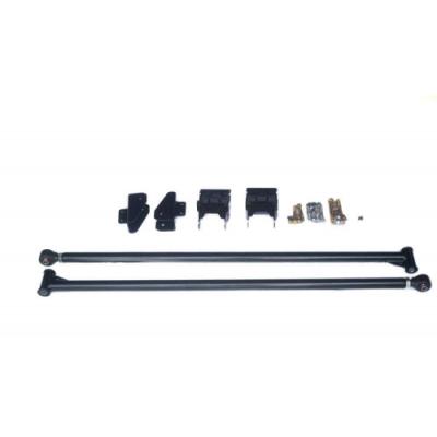 Premium 2.0 Inch Diameter Traction Bars Black Semi Gloss Powder Coat for 05-20 Ford Superduty Long Bed with 3.5 Inch Per Axle No Limit Fabrication