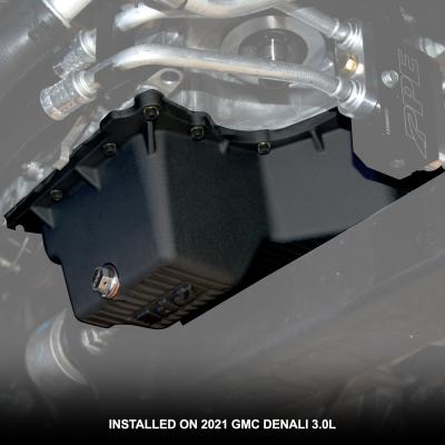 Deep Engine Oil Pan 2020+ GM 1500 3.0L Diesel - Black