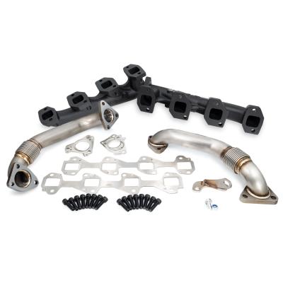 GM 6.6L Duramax High-Flow Exhaust Manifolds and Up-Pipes Kits 2001-2004