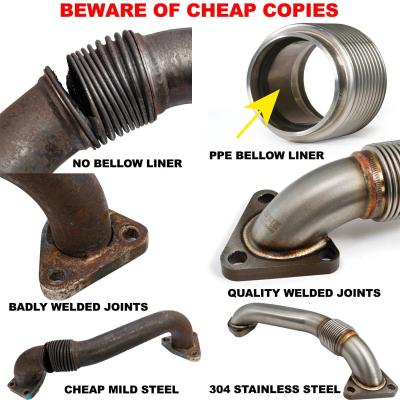 Up-Pipe for GM 6.6L Duramax 2007.5-2010 LMM w/EGR (For OEM Exh Man) Pacific Performance Engineering