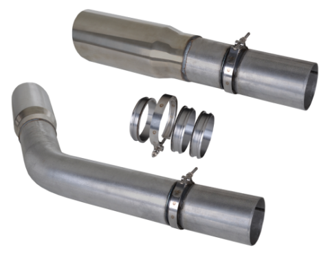 5 Inch Quick Connect Couplers 3 CNC Machined Flanges And 1 V-Band Clamp Diamond Eye