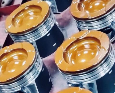 6.4L Powerstroke Choate Pistons w/rings 20 over 08-10 Coated, Flycut, Delipped Set Choate Performance