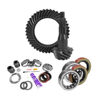 9.75 Inch Ford 4.11 Rear Ring &amp; Pinion Install Kit 2.53 Inch OD Axle Bearings &amp; Seal 9.75 Inch Ford 4.11 Rear R&amp;P Gear/ Install Kit Package W/ Ak 1559 Axle Bearings (2.53 Inch Od) '00-'04 Trucks Yukon Gear