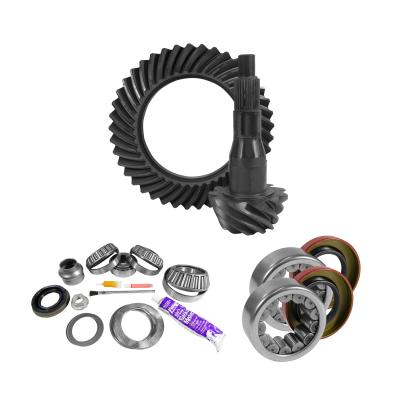 9.75 Inch Ford 4.11 Rear Ring &amp; Pinion Install Kit Axle Bearings &amp; Seal 9.75 Inch Ford 4.11 Rear R&amp;P Gear/ Install Kit Package W/ Ak 1561 '11-'19 Trucks Yukon Gear