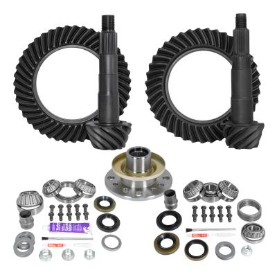 Ring &amp; Pinion Gear Kit Package Front &amp; Rear With Install Kits - Toyota 8/7.5R Toyota Tacoma 95-04 4Runner 96-02 With Factory Locker (8/7.5R) 5.29 Ratio Gear Package Yukon Gear