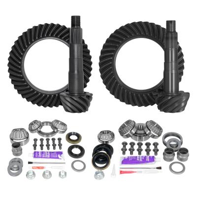 Ring &amp; Pinion Gear Kit Package Front &amp; Rear With Install Kits - Toyota 8 Inch /8 Inch IFS Toyota 05-15 Tacoma 07-09 Fj W/ Locker (8 Inch /8 Inch ) 4.56 Ratio Gear Package (Fits 3.91&amp; Up Front Case) Yukon Gear