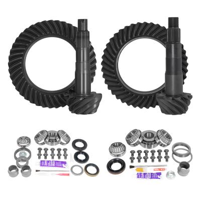 Ring &amp; Pinion Gear Kit Package Front &amp; Rear With Install Kits - Toyota 8.2/8 Inch IFS Toyota 2010&amp; Up 4RUNNER/ Fj Cruiser W/O Locker (8.2/8 Inch ) 4.56 Gear Package (For 3.73&amp; Dwn Front Case) Yukon Gear