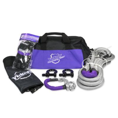 Recovery Gear Kit With 7/8 30-Foot Long Kinetic Rope Shackles &amp; More Recovery Gear Kit W/ 7/8 Inch Rope Yukon Gear