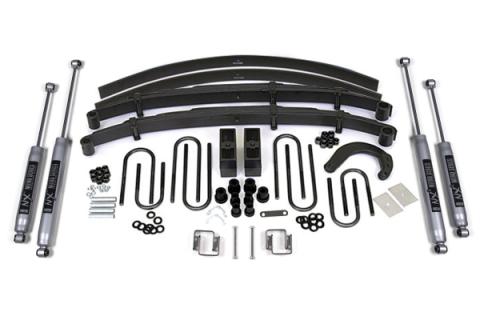 6 Inch Lift Kit Chevy/GMC 3/4 Ton Truck/Suburban 77-87 4WD Leaf Springs W/ fox 2.0 Performance Shocks