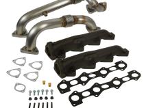 Exhaust Manifold and Up-Pipes Set Power Stroke 6.4L Ford 2008-2010 F-250/F-350/F-450/F-550 SuperDuty BD Diesel