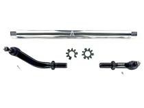 Apex Chassis Heavy Duty 2.5 Ton No Flip Drag Link Assembly in Polished Aluminum Fits: 19-22 Jeep Gladiator JT 18-22 Jeep Wrangler JL/JLU Rubicon Mohave Sahara Sport. Note: This NO-FLIP kit fits Dana 44 &amp;amp; Dana 30 axles with a lift of 4.5 inches or less