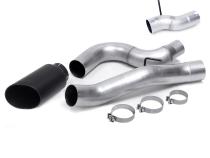 Monster Exhaust System 5-inch Single Exit Cerakote Black Tip for 13-18 Ram 2500/3500 6.7L Cummins Mega-Cab SB Banks Power