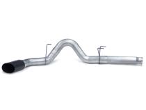 Monster Exhaust System 5-inch Single S/S-Black Tip for 10-12 Ram 2500/3500 Cummins 6.7L CCSB CCLB MCSB Banks Power