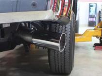 Monster Exhaust System 5-inch Single Exit Chrome Tip 17-25 Ford F250/F350/F450 6.7L Banks Power