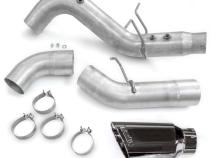 Monster Exhaust System For 20-23 Chevy/GMC 3500 6.6L Duramax, L5P, Dual Rear Wheel Only Chrome Tip Banks Power