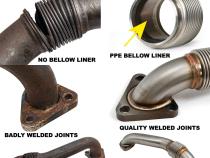 Up-Pipe for GM 6.6L Duramax 2007.5-2010 LMM w/EGR (For OEM Exh Man) Pacific Performance Engineering