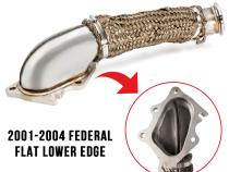 2001-2004 GM 6.6L DURAMAX THREE-INCH 304 STAINLESS STEEL DOWN PIPES