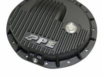 Heavy Duty Cast Aluminum Front Differential Cover 15-17 Ram 2500/3500 HD Black PPE Diesel