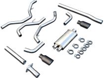 Exhaust Cat Back Ford F150 (2015-2022) Polished Tube Black Tips