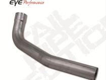 Exhaust Pipe 4 Inch 94-03 F250/F350 Superduty Second Section Only Single Pass Performance Series Exhaust Tail Pipe Diamond Eye