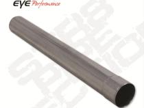 Exhaust Pipe 24 Inch Stainless 4 Inch OD Straight Bumped On One End Diamond Eye