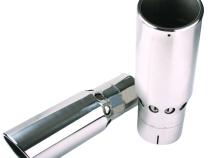 Exhaust Tip Vented Rolled Angle 5 Inch ID X 6 Inch OD X 16 Inch Long Tail Pipe Tips Diamond Eye