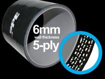 5.0 Inch 90 Deg 6MM 5-Ply Silicone Elbow PPE Diesel