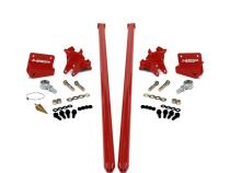 2011-2019 Chevrolet / GMC 70 inch Bolt On Traction Bars 4 inch Axle Diameter Flag Red