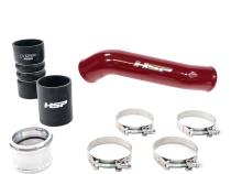 HSP Replacement Hot Side Tube For 2011-2022 Ford Powerstroke F250/350 6.7 Liter-Flag Red