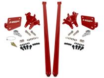 HSP Traction Bars For 2017.5-2022 Ford Powerstroke 6.7 Liter F350 SRW Crew Cab Long Bed-Flag Red