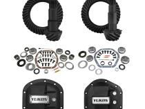 Stage 2 Jeep JK Re-Gear Kit W/Covers For Dana 30/44 5.13 Ratio 24 Spline JK Non-Rubicon D30/D44 Stage 2 Gear Kit Package 5.13 Ratio W/ F&amp;amp;R Covers Yukon Gear