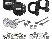 Stage 4 Jeep JK Re-Gear Kit W/Covers Fr/Rr Axles Dana 30/44 5.13 Ratio JK Non-Rubicon D30/D44 Stage 4 Gear Kit Package 5.13 Ratio F&amp;amp;R Covers &amp;amp; 4340 F&amp;amp;R Axle Kits Yukon Gear