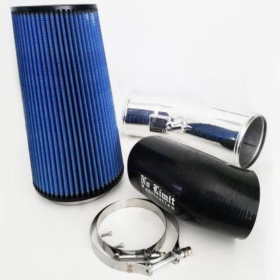 6.7 Cold Air Intake 11-16 Ford Super Duty Power Stroke Polished Oiled Filter Stage 2 No Limit Fabrication