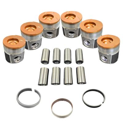 5.9L Cummins Choate Pistons w/ rings 20 over 03-04 Coated, Flycut Set Choate Performance
