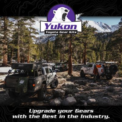 Ring &amp; Pinion Gear Kit Package Front &amp; Rear With Install Kits - Toyota 8 Inch /8 Inch IFS Toyota 05-15 Tacoma 07-09 Fj W/ Locker (8 Inch /8 Inch ) 4.56 Ratio Gear Package (Fits 3.73&amp;Down Front Case) Yukon Gear
