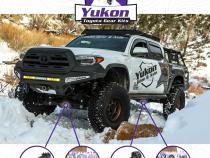 Ring &amp;amp; Pinion Gear Kit Package Front &amp;amp; Rear With Install Kits - Toyota 8 Inch /8 Inch IFS Toyota 05-15 Tacoma 07-09 Fj W/ Locker (8 Inch /8 Inch ) 4.88 Ratio Gear Package (Fits 3.91&amp;amp; Up Front Case) Yukon Gear