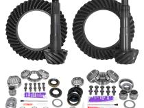 Ring &amp;amp; Pinion Gear Kit Package Front &amp;amp; Rear With Install Kits - Toyota 8 Inch /8 Inch IFS Toyota 05-15 Tacoma 07-09 Fj W/ Locker (8 Inch /8 Inch ) 5.29 Ratio Gear Package (Fits 3.91&amp;amp; Up Front Case) Yukon Gear